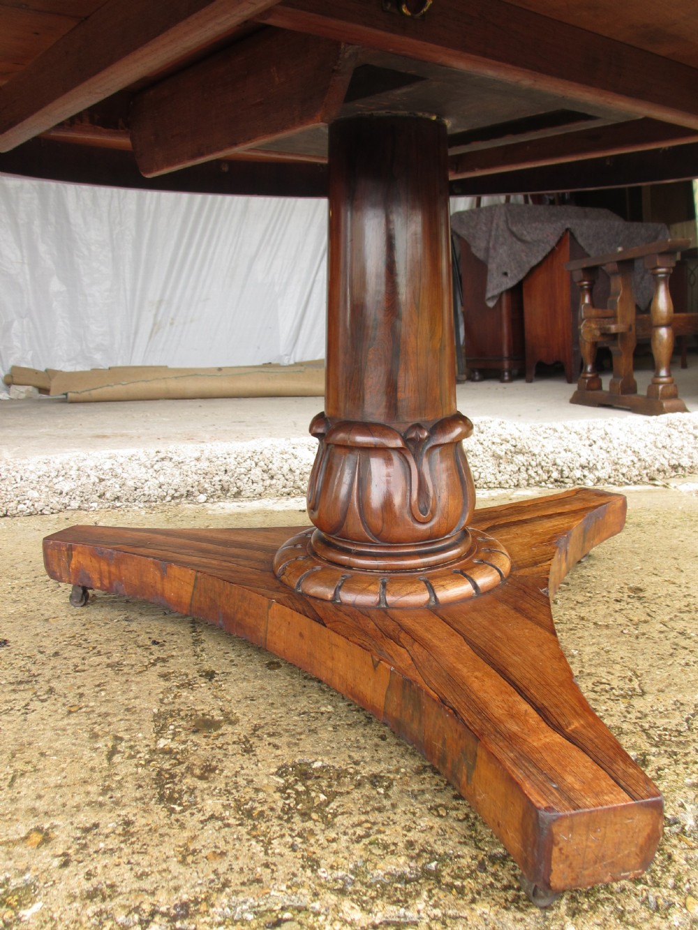 19th century Rosewood circular tilt top breakfast table  View VII