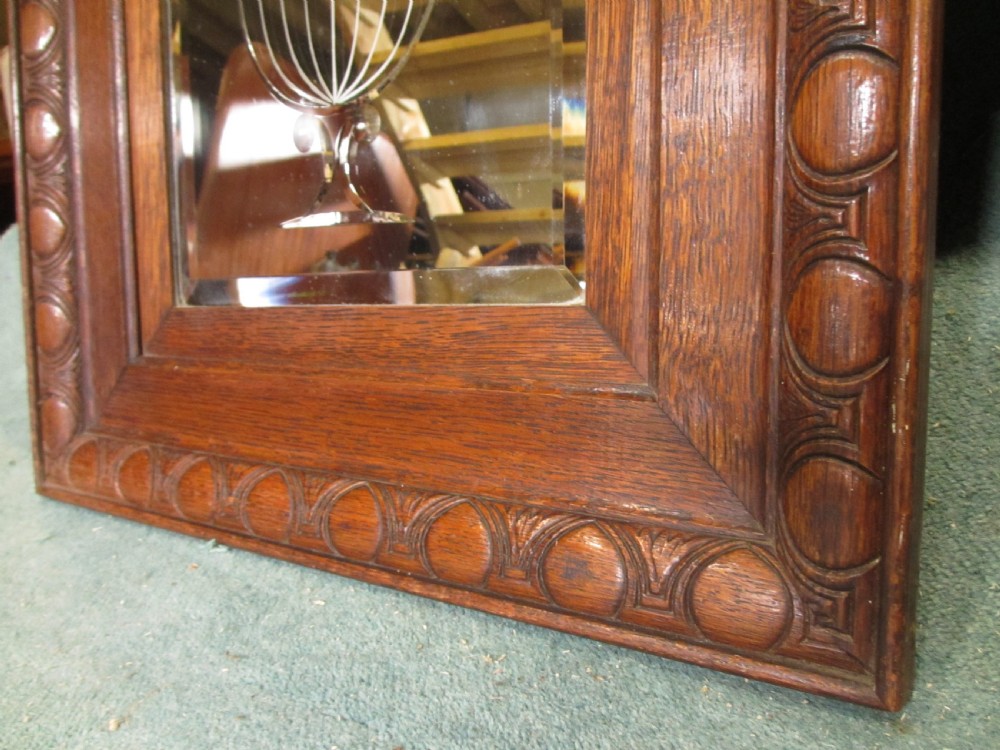 Pair of Victorian bevel edged wall hanging mirrors View X