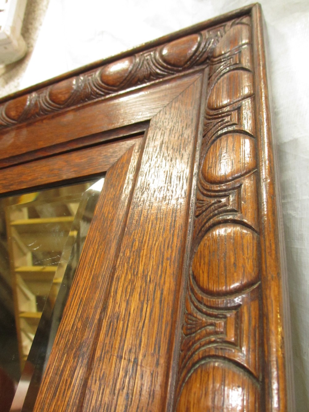 Pair of Victorian bevel edged wall hanging mirrors View XI