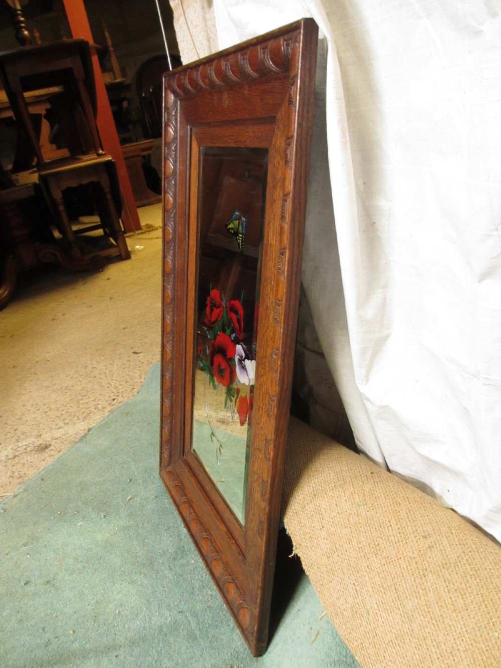Pair of Victorian bevel edged wall hanging mirrors View XII