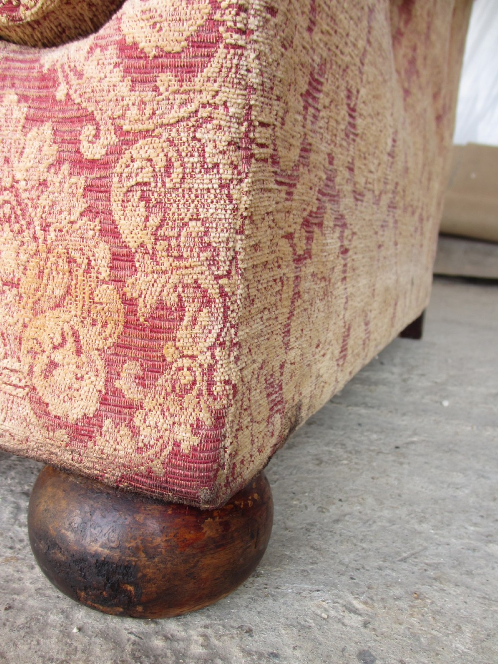 19th century drop arm chesterfield style sofa  View VII