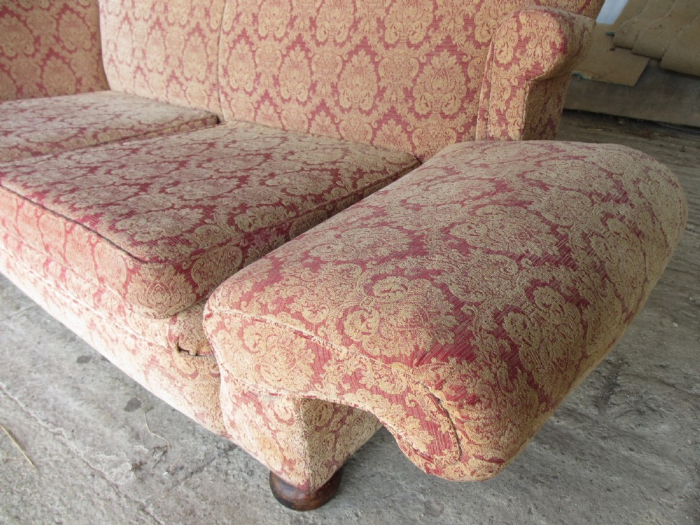 19th century drop arm chesterfield style sofa  View XI