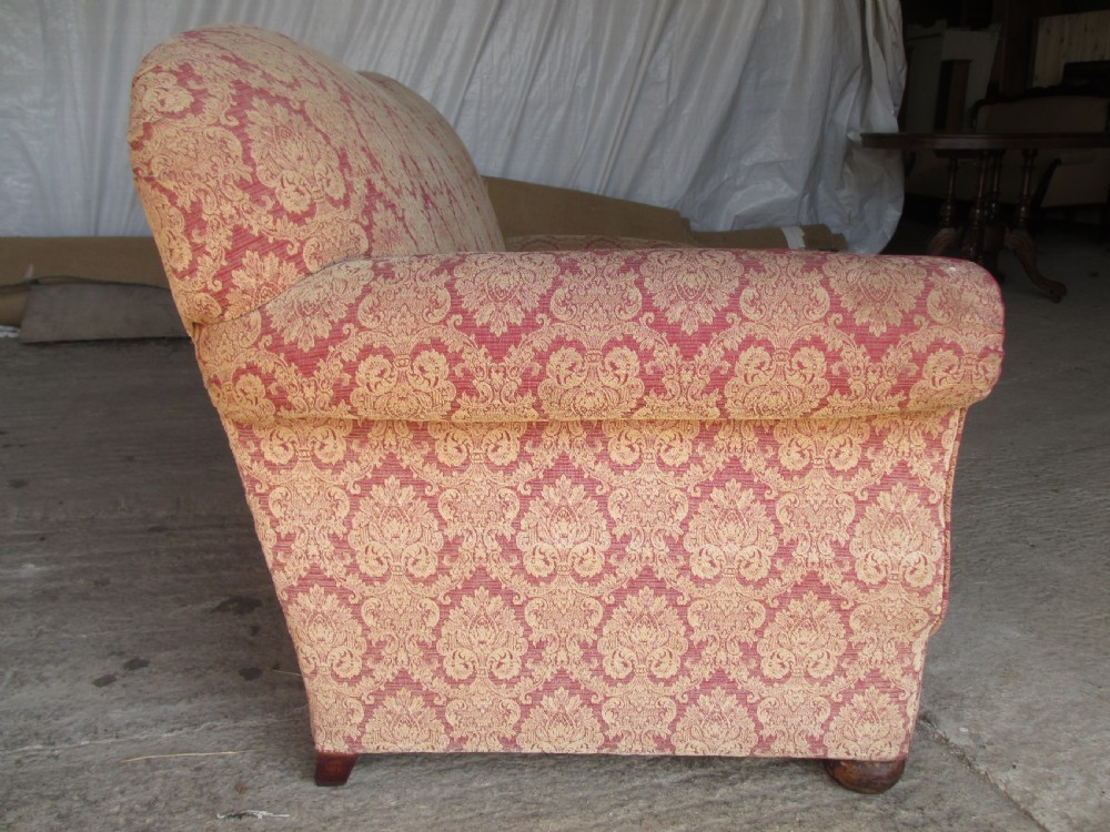 19th century drop arm chesterfield style sofa  View XII