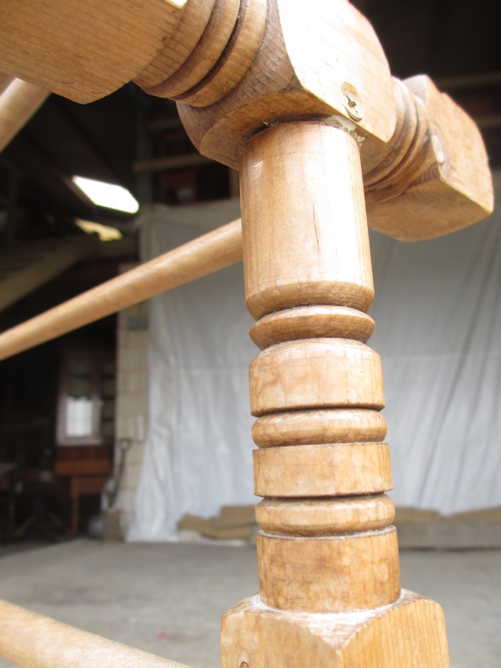Matched pair of 19th century ash towel rails  View VI