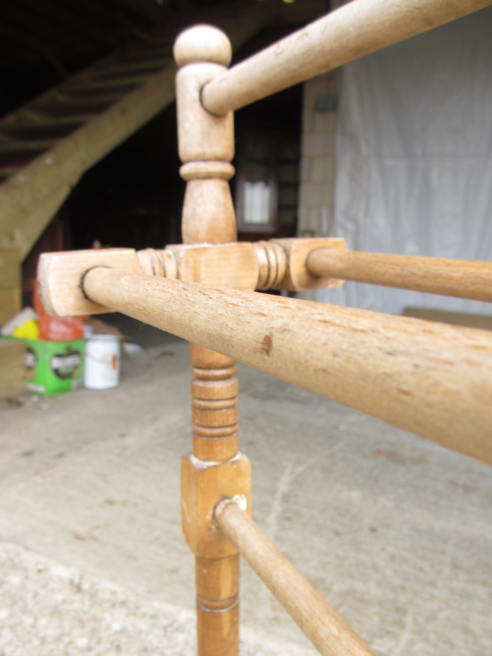 Matched pair of 19th century ash towel rails  View VII