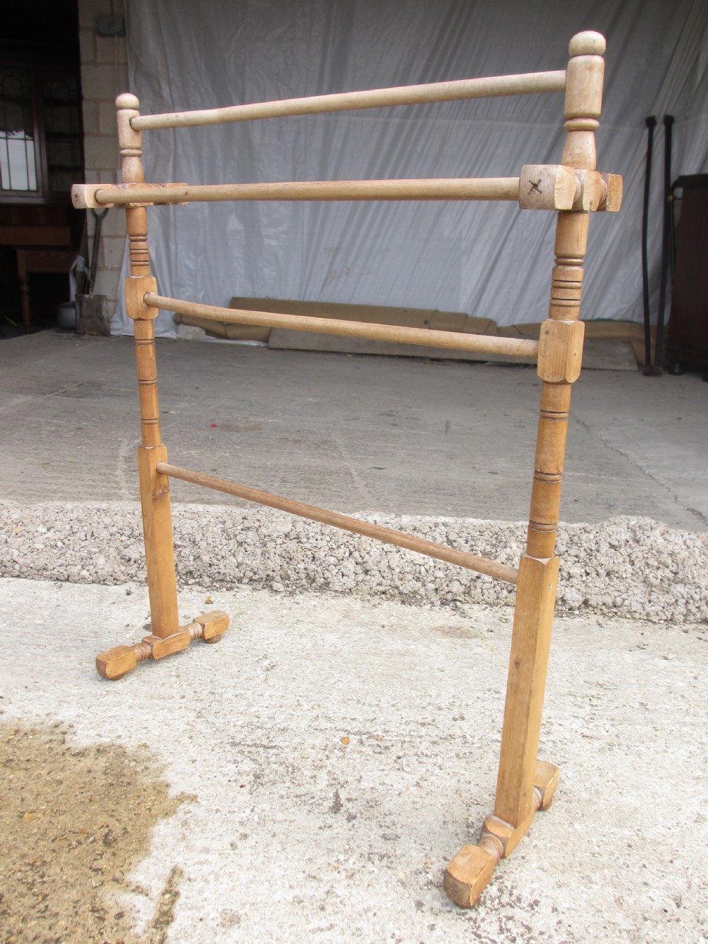 19th century ash towel rail View II
