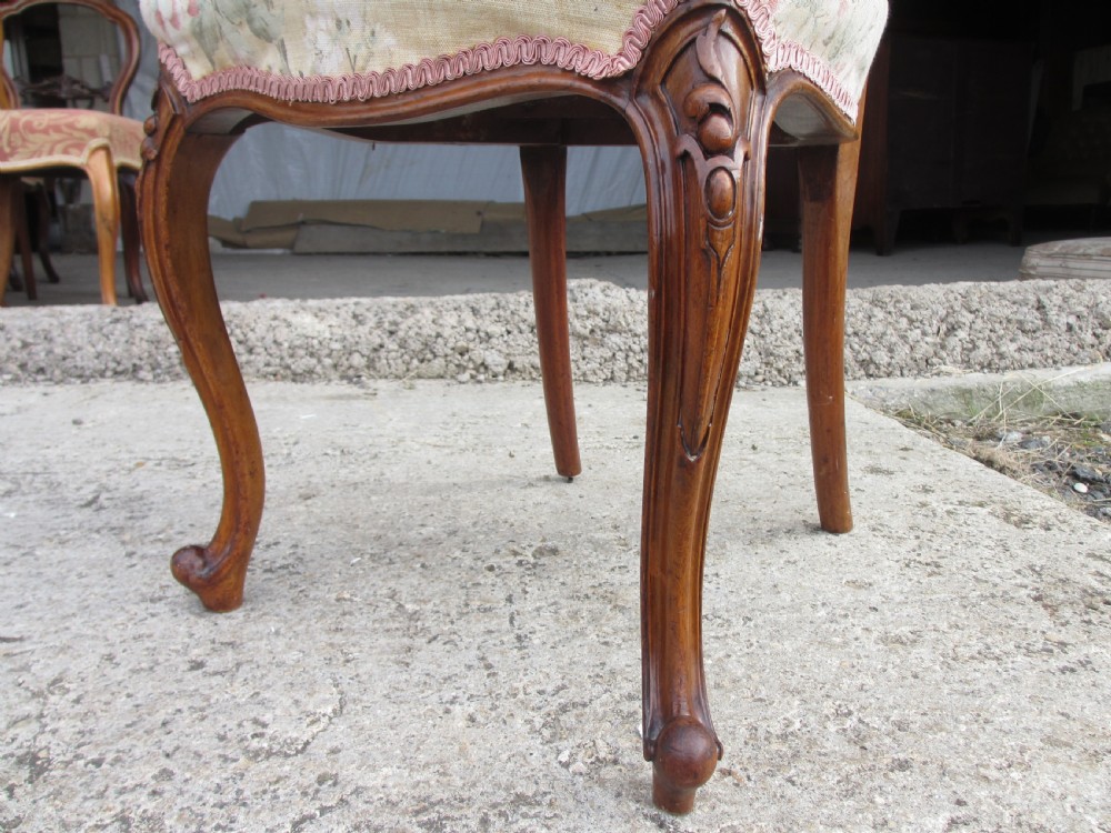 Victorian mahogany single balloon back chair View VI