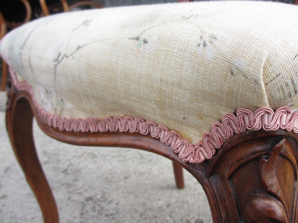 Victorian mahogany single balloon back chair View VIII