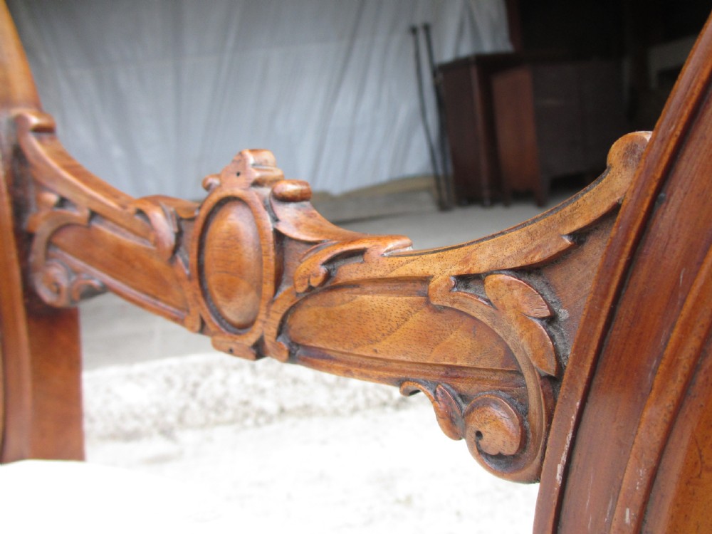 Victorian mahogany single balloon back chair View X