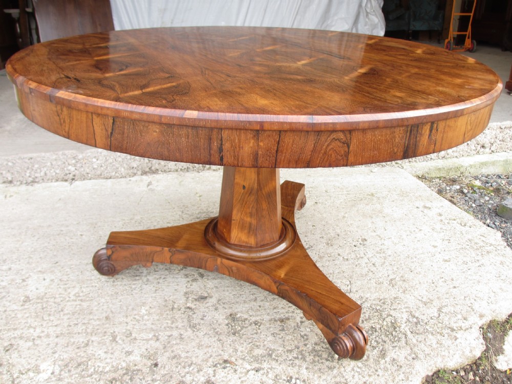 Victorian rosewood circular tilt top breakfast table View III