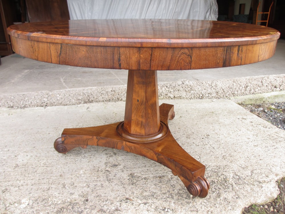 Victorian rosewood circular tilt top breakfast table View IV