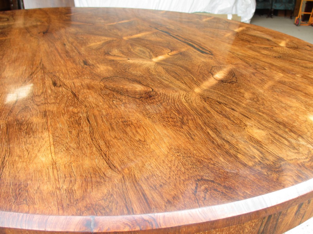 Victorian rosewood circular tilt top breakfast table View VI