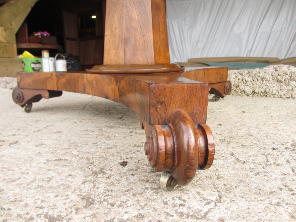 Victorian rosewood circular tilt top breakfast table View IX