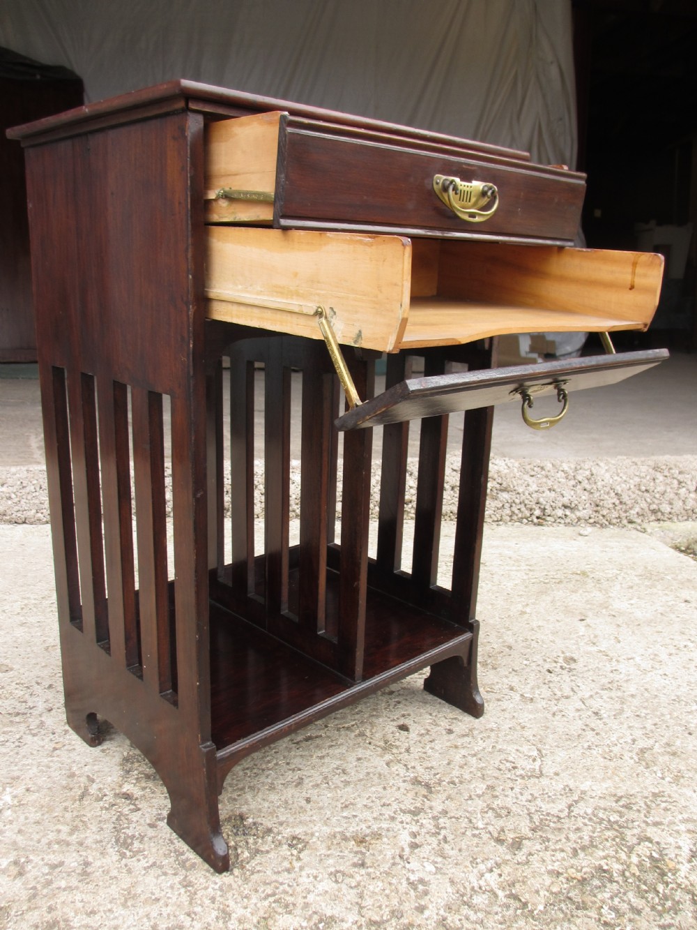 Edwardian Mahogany Music Cabinet View X