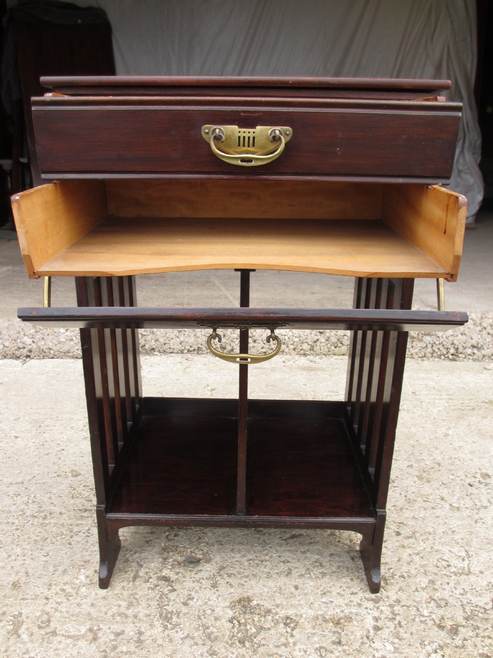 Edwardian Mahogany Music Cabinet View XI