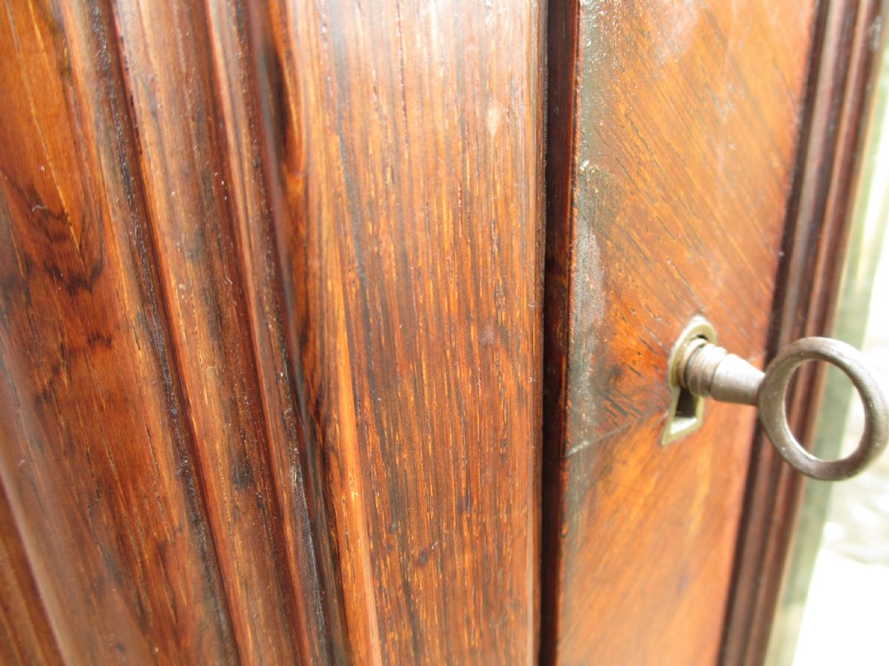 Superb 19th Century French Carved Rosewood Mirror Door Armoire Wardrobe  View VII