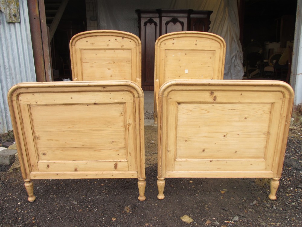 Pair Of 19th century French Pine Sleigh Beds View II