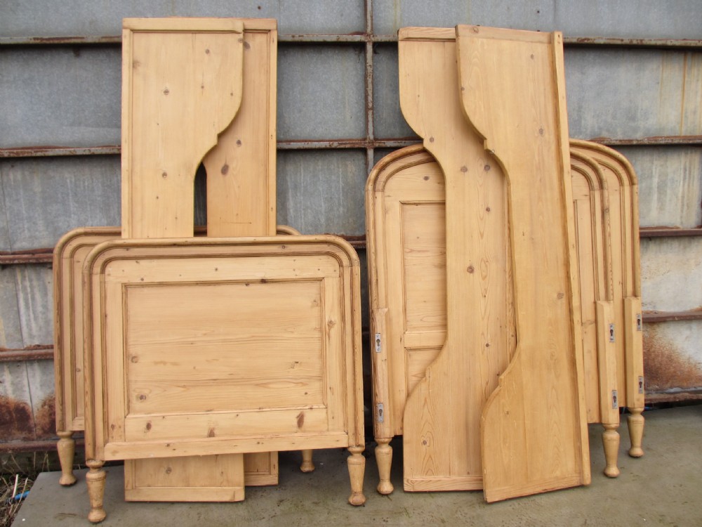 Pair Of 19th century French Pine Sleigh Beds View III