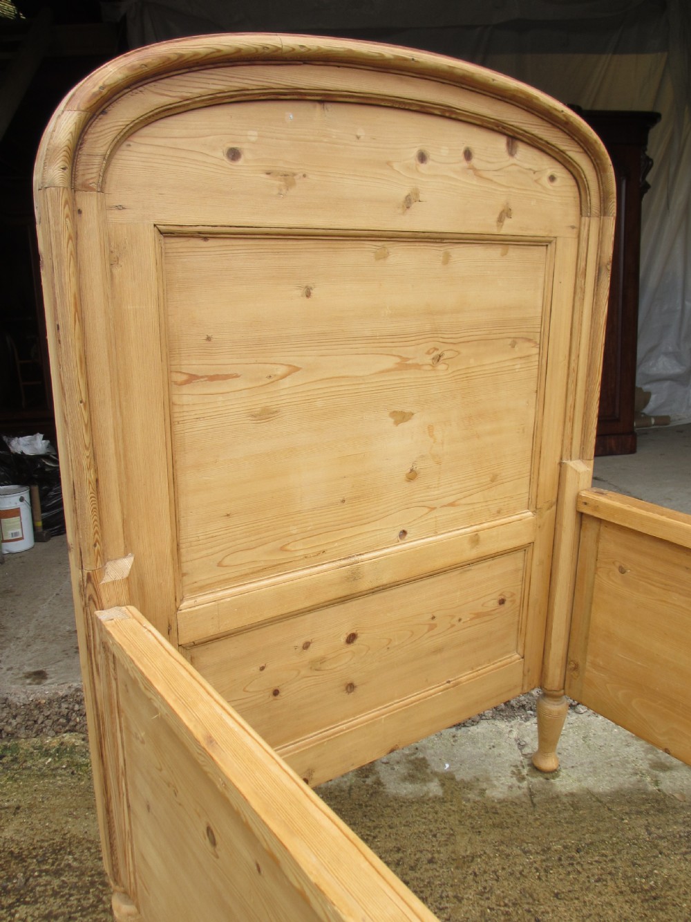 Pair Of 19th century French Pine Sleigh Beds View IX