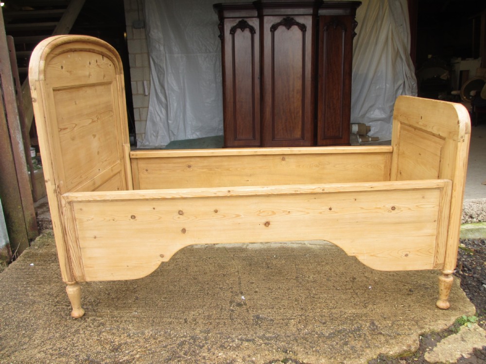 Pair Of 19th century French Pine Sleigh Beds View XI