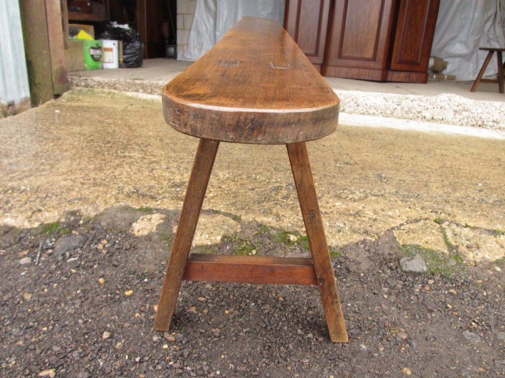 Pair of 19th-century refectory Oak Benches View IV