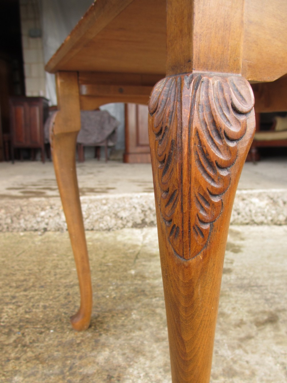 burr walnut topped Nest of three  tables  View XI