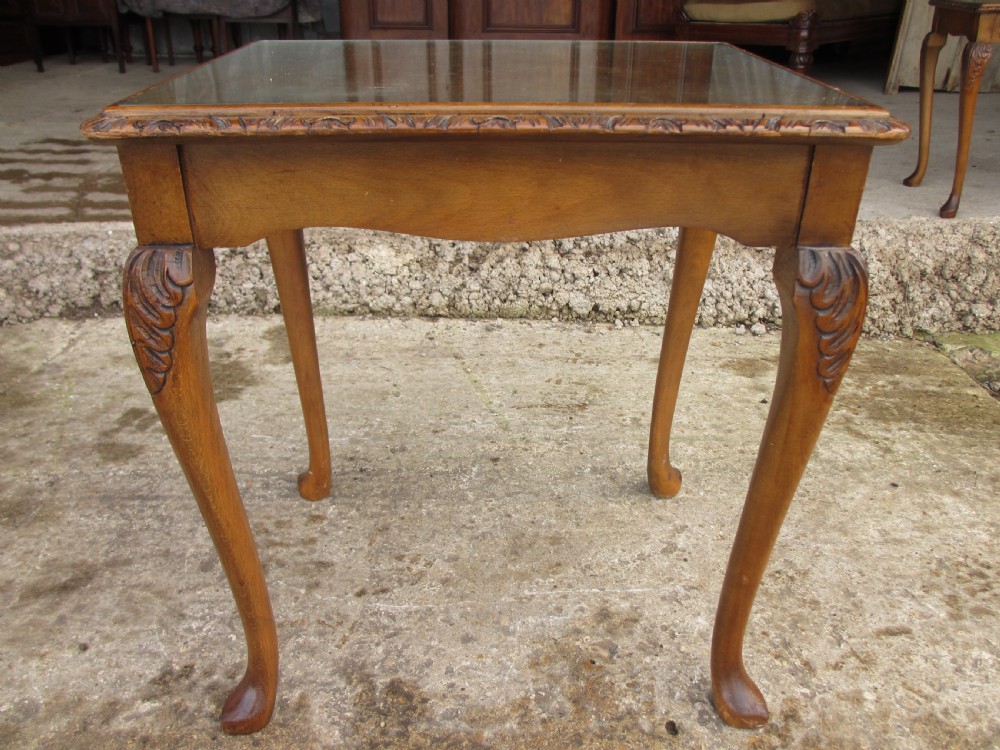burr walnut topped Nest of three  tables  View XII