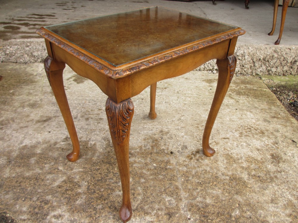 burr walnut topped Nest of three  tables  View XIV