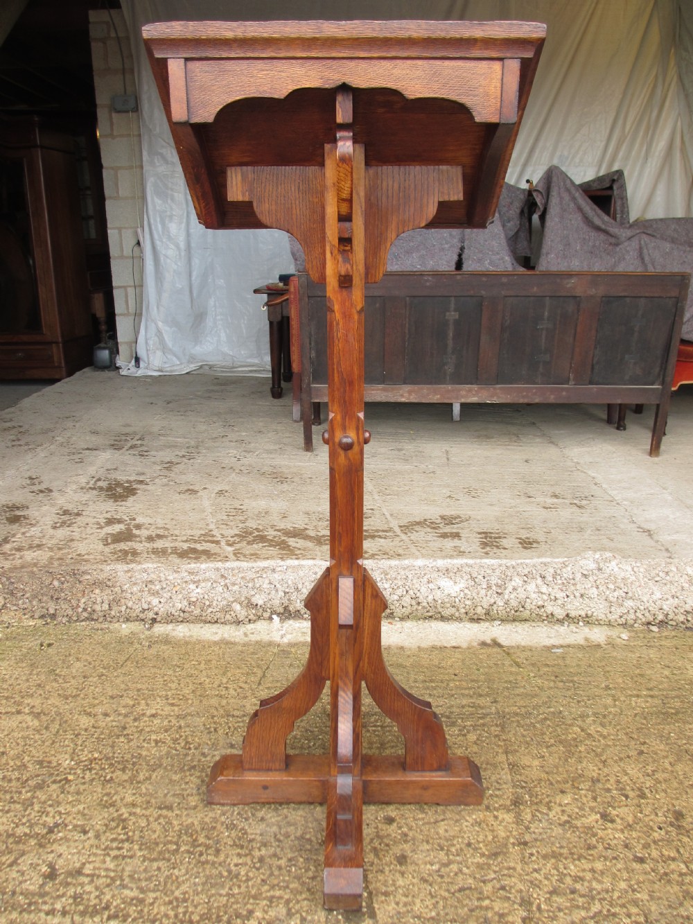 victorian oak standing reading lectern View XII