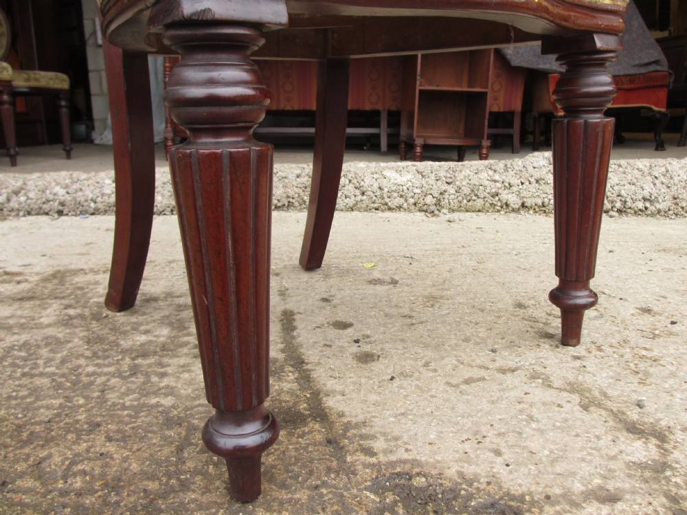 set of 4 victorian mahogany balloon back and upholstered dining chairs View VIII