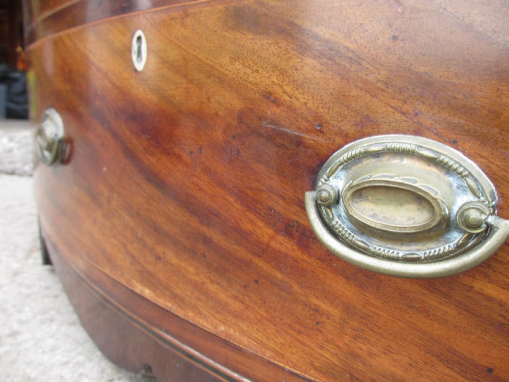 victorian mahogany bow front chest pot cupboard View VI