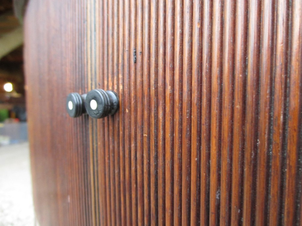 victorian mahogany bow front chest pot cupboard View VII
