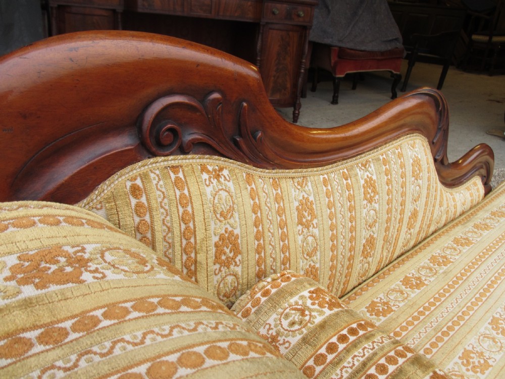 19th century mahogany chaise longue View IV
