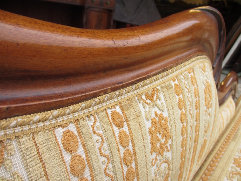 19th century mahogany chaise longue View IX