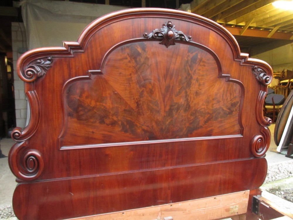 victorian mahogany art nouveau king size double bed View V