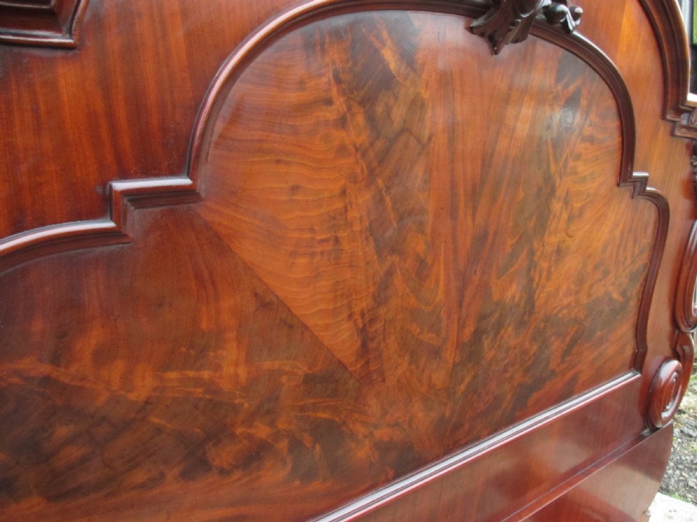 victorian mahogany art nouveau king size double bed View VI