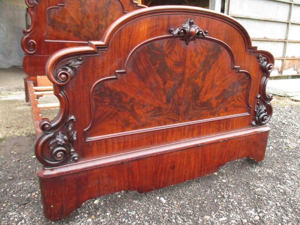 victorian mahogany art nouveau king size double bed View X