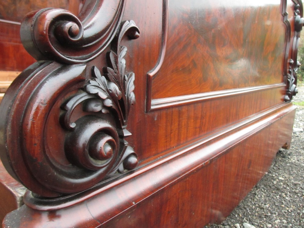victorian mahogany art nouveau king size double bed View XII