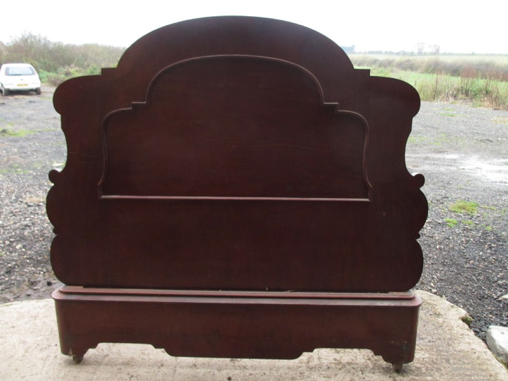 victorian mahogany art nouveau king size double bed View XVI