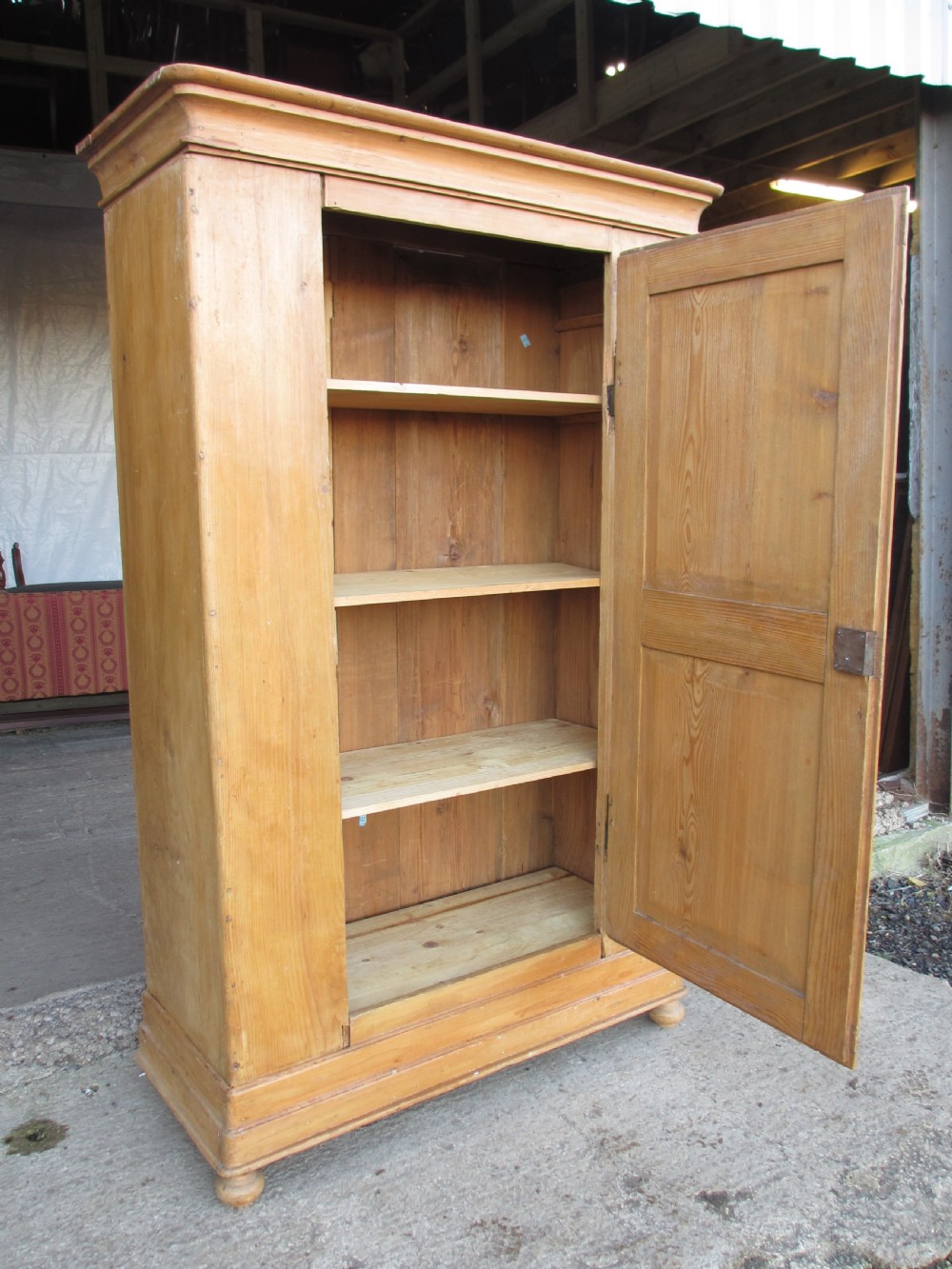 french pine single door collapsible  cupboard wardrobe View XI