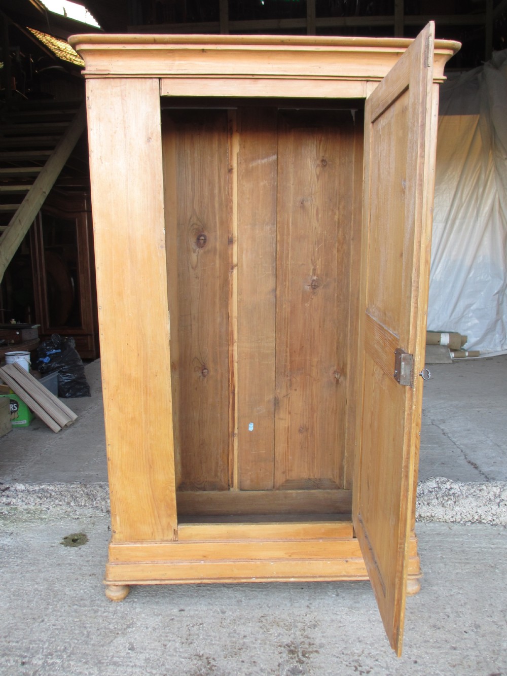 french pine single door collapsible  cupboard wardrobe View XIV