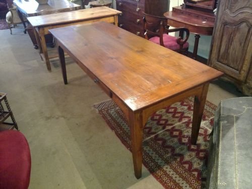 19th Cherry Wood Country Table