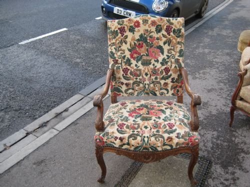 Pair of Louis Xv Style Armchairs