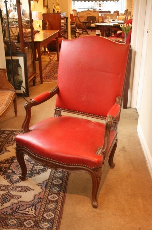 Large Pair Oak Loius 15 Style Armchairs