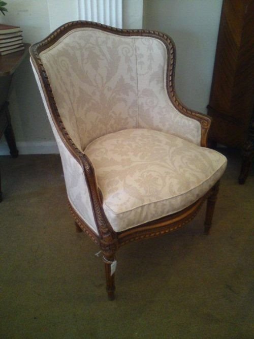 Pair of Louis 16 Style Bergeres