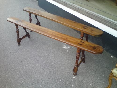 Rare Pair of 18th Century Benches
