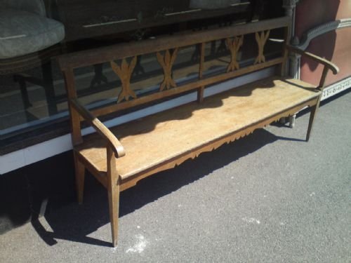 Pine and Fruitwood Bench