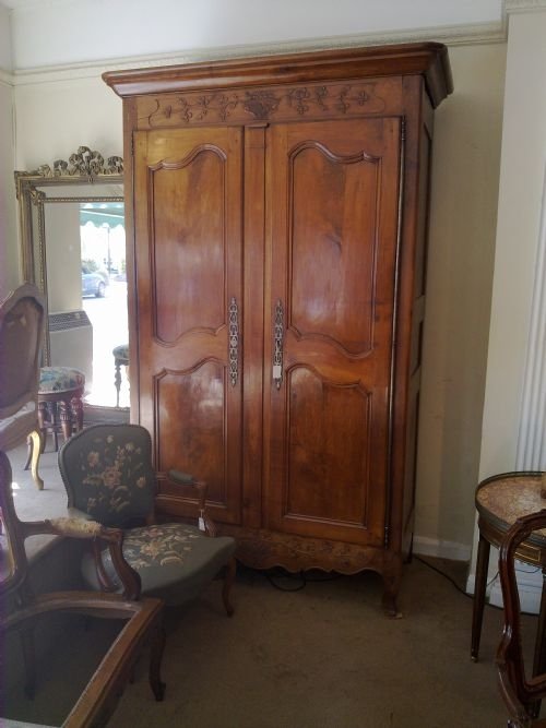 French Cherry Wood Armoire