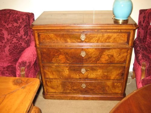 Figured Walnut Commode