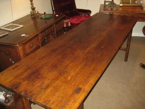 Large Elm Refectory Table